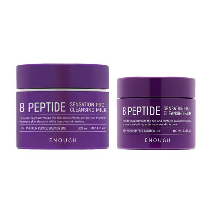 Enough 8 Peptide Cleansing Line (Water 500ml / Oil 200ml / Balm 100ml / Milk 300ml) (17 Options)