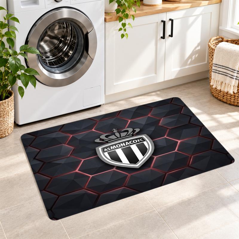 Flannel Kitchen Mat Monaco FC Soft Area Rug Non Slip Floor Carpet Home Decoration