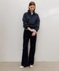 Leumeme French Stripe Pique Top Navy