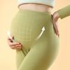 Pantaloni Calzi de Maternitate Toamnă și Iarnă cu Talie Înaltă Leggings cu Suport pentru Abdomen