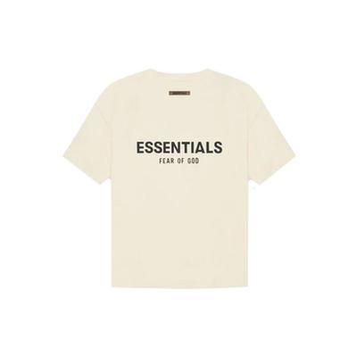 Essentials Short Sleeve Tee SS21 Unisex Tops Buttercream Cream FOG-SS21-557