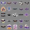 50 Bat Graffiti Cartoon Halloween Animal Guka Water Cup Suitcase Stickers, Waterproof