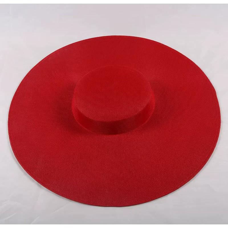 202508-bbao Ins Chic Faux Linen Diy Vintage Style Bride Solid Classic Sun Hat Women Leisure Cap
