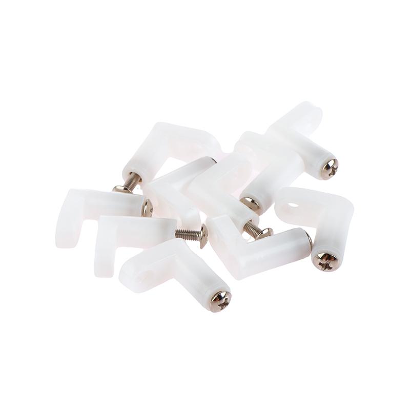 10Set Pcb Type Mounting Feet With Screws For Motherboard Fixed Host Fixing Feet L Right Angle Bracket Fixing Feet Fittings