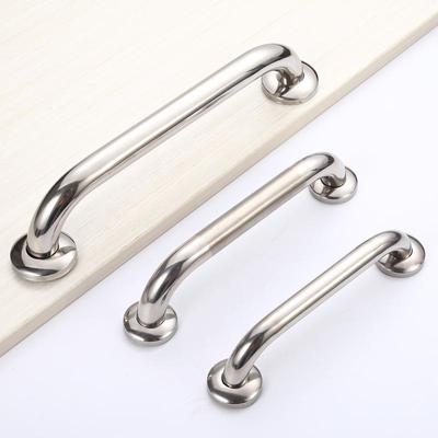Stainless Steel Fire Door Handle 304#201#, Round Tube, Wooden Door, Versatile Bathroom Handrail