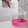 Vogelbad Box Einfach Aufzuhängen Papagei Badezimmer Innen Duschzubehör für Käfige und Ziervögel Transparente Acryl Vogelbadewanne