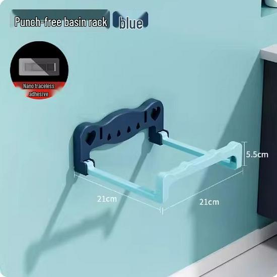 

Складная присоска без следов, стойка для хранения умывальника для ванной комнаты