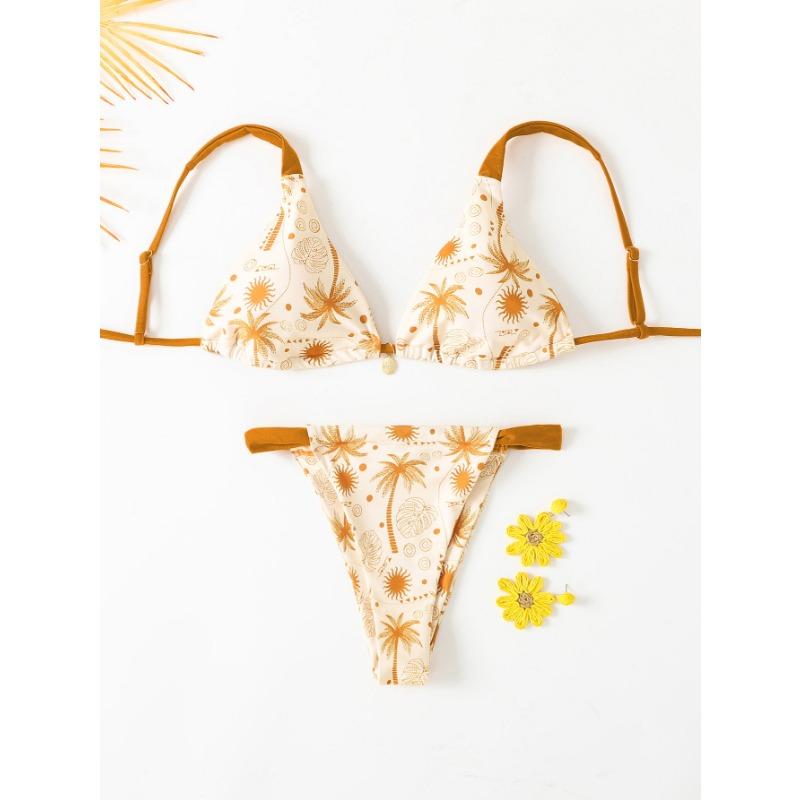 New Fashion Printed Swimsuit Seaside Sexy Split Swimsuit Bikini Bikini Women