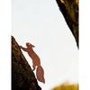 Metal Squirrel Garden Stake, Rustic Iron Animal Silhouette for Outdoor Yard Patio Decor, Vintage Wildlife Lawn Art