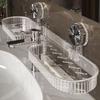 Bohrfreie Waschbecken-Regale Wandmontierte Wasserhahn-Regale Geschenke Toilettenwaschbecken Spiegel Aufbewahrungsbox