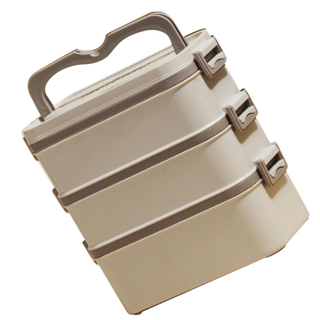 3 Layer Lunch Box 304 Stainless Steel Stackable Portable Large Capacity   Box for Kids Adults Students