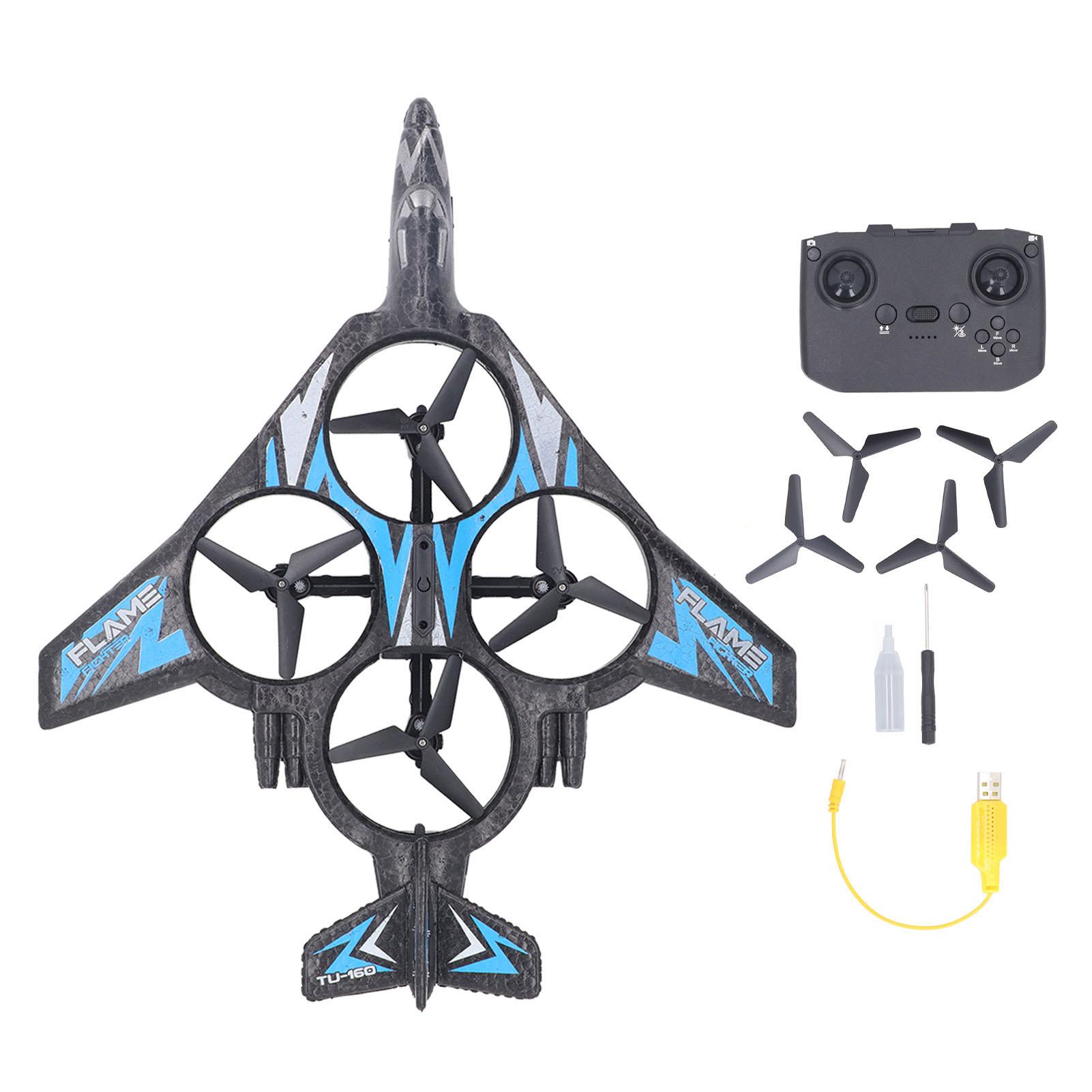 

Kids RC Airplane Drone 2.4GHz Foam Remote Control Airplane Quadcopter Helicopter with Gravity
