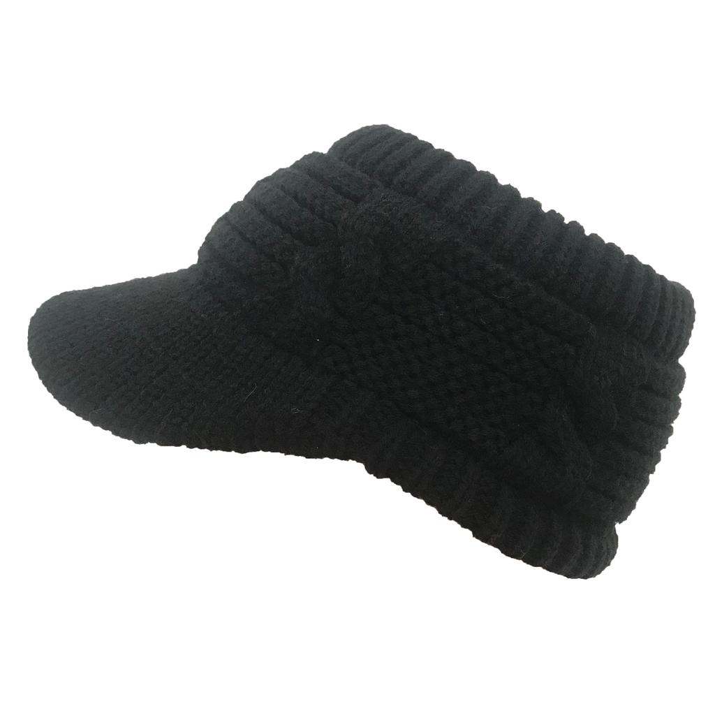 Beanie Tail Winter Warm Knit Messy High Bun Pferdeschwanz Hüte Visor Beanie Cap Outdoor Messy High Bun Cap Kreis Schals