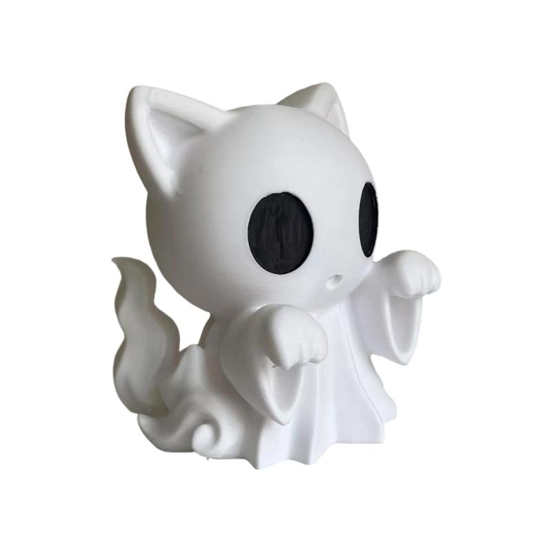 Crafted Plastic Seasonal Shelf Piece, Cute Draped Pet Display Figure for Desk, Window Sill, and Home Styling Plus