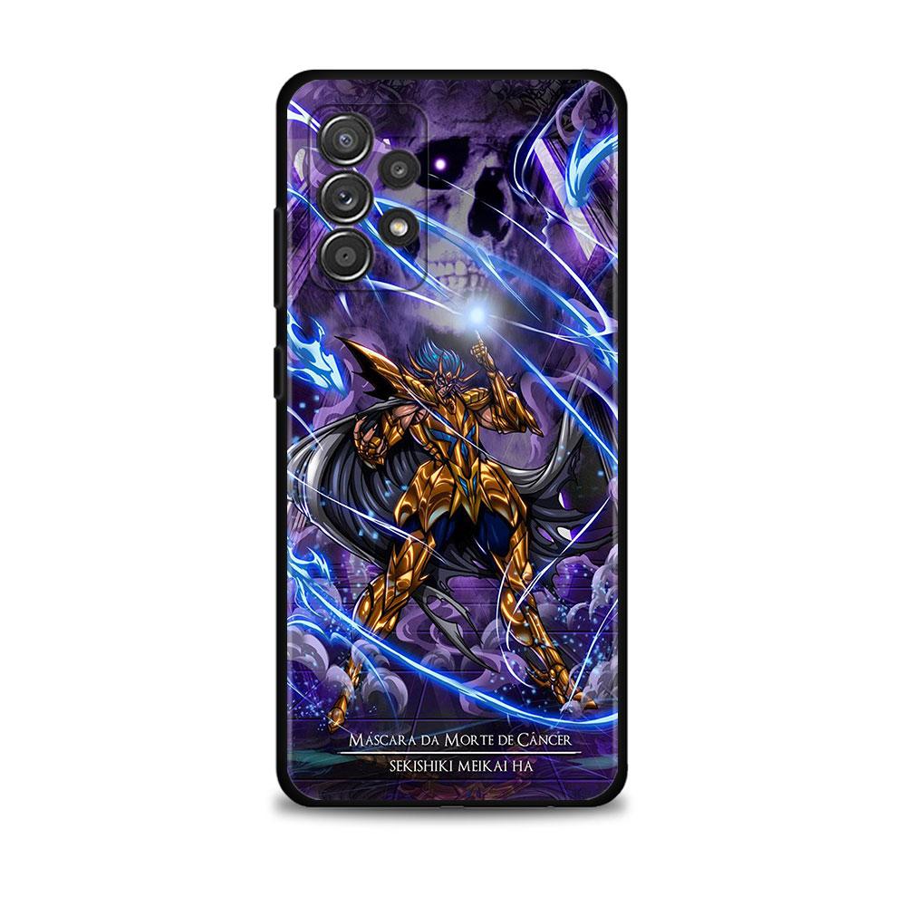 Phone Case For Samsung Galaxy A12 A52 A51 A13 A32 A21s A71 A31 A02s A30s A53 A72 A11 A73 Celular Funda Saint Seiya Anime