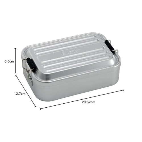 Skater Fluffy Aluminum Bento Box Large Capacity 1000ml Men's Silver AF10B-A