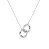 Fan Qi Women's Bimetal Mobius Strip Necklace - Niche Design, Simple Fashion Jewelry