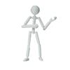 Movable 3D Printed Mannequin 3D Printing Stickman Assembled Robot  Parent-children