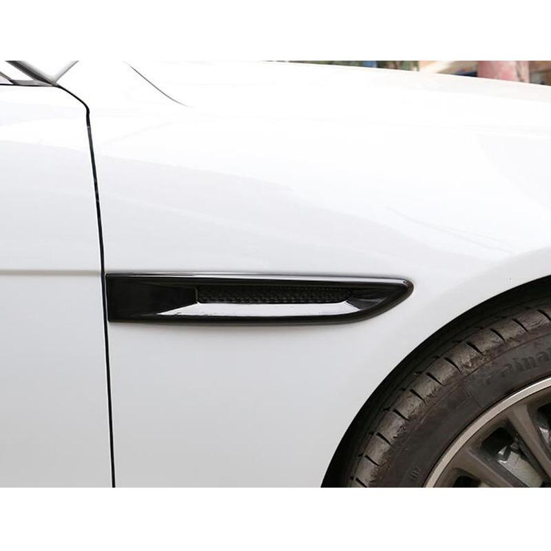 For Jaguar F-PACE FPace 2016 2017 2018 Car Styling Front Machine Side Fender Vent Air Outlet Trim 2pcs