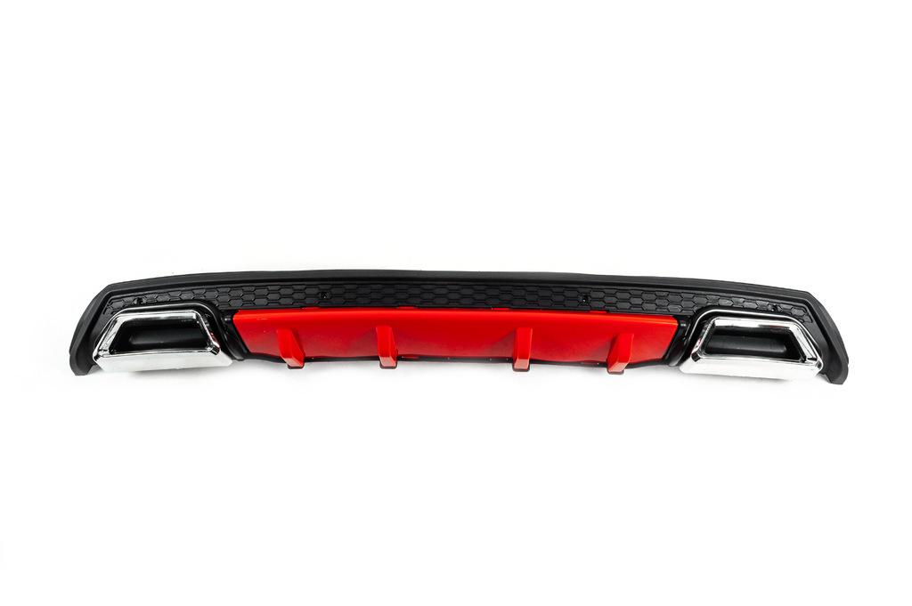 

Universal rear diffuser DPT V-5 (ABS) (red-2025black gloss)
