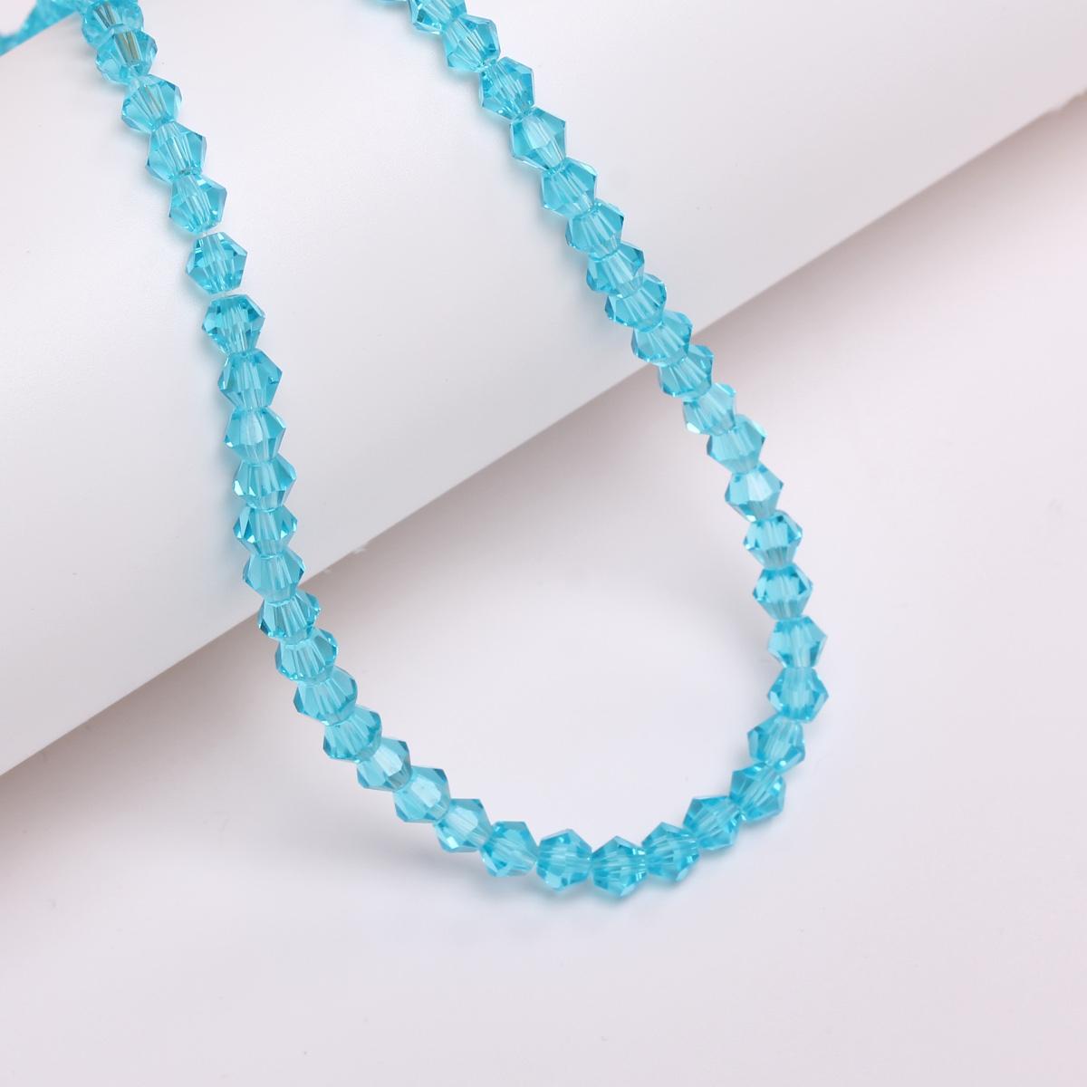 

Товары для вечеринок 1 нить около 80-90 шт чешские бусины подарочные стеклянные биконусы свободные бусины ручной работы модные кристаллы для изготовления ювелирных изделий бисер 4 мм небесно-голубой