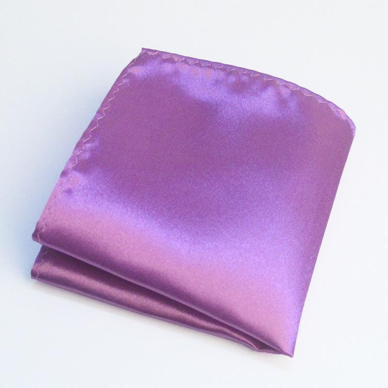 Men's Solid Color Pocket Square for Suits - Multi-color Wedding & Business Accessory Scarf