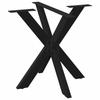 VidaXL Black Spider-Shaped Dining Table Leg 85 X 85 X (72-73) Cm In Steel 4013120