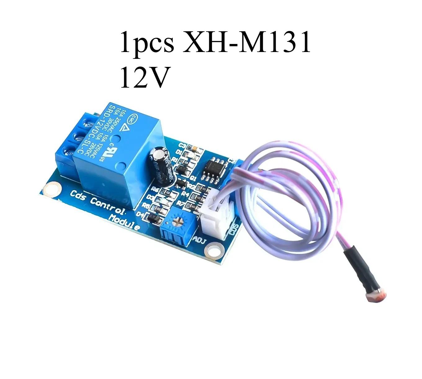 

1pcs XH-M131 DC 5V 12V Light Control Switch Photoresistor Relay Module Detection Sensor 10A brightness Automatic Control чорний