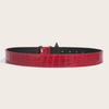 Red Fashion Jeans Belt Five-pointed Star Buckle Hip-hop Waistband Retro Women's Belt