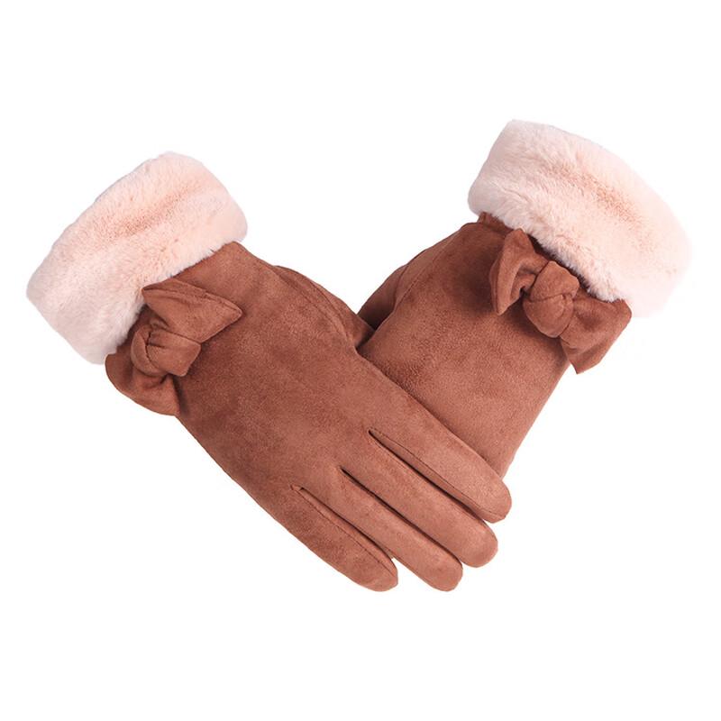 Women s Warm Suede Touchscreen Gloves