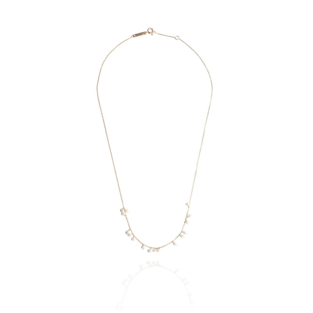 Mezmic Fairy Snow Pearl Gold Necklace