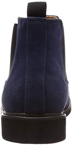 San-A Plus Stiefeletten mit Gummizug 2351 Marineblau, Größe 26 cm