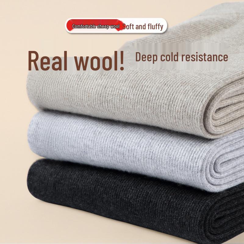 

Unisex Thickened Wool Warm Cashmere Pants - Plus Size, High Waist, Autumn/Winter. XXL