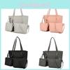 Large Capacity Tote Bag For Women With Sewed Detail And Magnetic Snap Closure