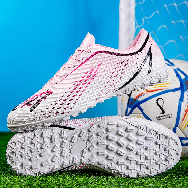 Mens Soccer Footwear Outside Athletic Tf High-Quality Grass Anti Slip Competition Practice Football Footwear For Male
