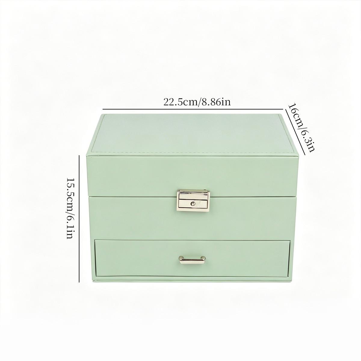 Jewelry Necklace Jewelry Storage Box Ring Earrings Multi-layer Large Capacity Gift Box Korean Edition Jewelry Box