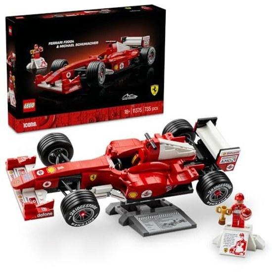LEGO Icon Ferrari F2004 Michael Schumacher 11375 Giocattolo Maschio Femmina Regalo di Compleanno Mattoncini Interno Stiloso 735 Pezzi