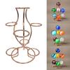 Ball Seat Seven Crystal Base Desktop Decoration Metal Shelf Stones Holder Rack Table