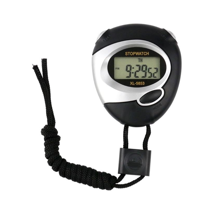 

Electronic Timers Weather Resistant Clear Display Sports Timers For Outdoor Activity Accuracy Timekeeping чорний