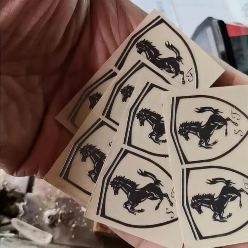Creative Metal Car Emblem Sticker DIY Decorative Sticker For F-Ferrari Roma 488 Portofino der SF90 Superfast 575M LaFerrari MQ0