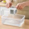 Fresh-Keeping Scallion, Ginger, Garlic Storage Box - Plastic Sealed Jar for Refrigerator