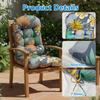 Cuscino per Sedia a Dondolo Adirondack, Spesso 44x20x4 Pollici, Cuscino Alto per Sedia da Patio, Cuscino Impermeabile per Seduta di Mobili da Esterno con Lacci