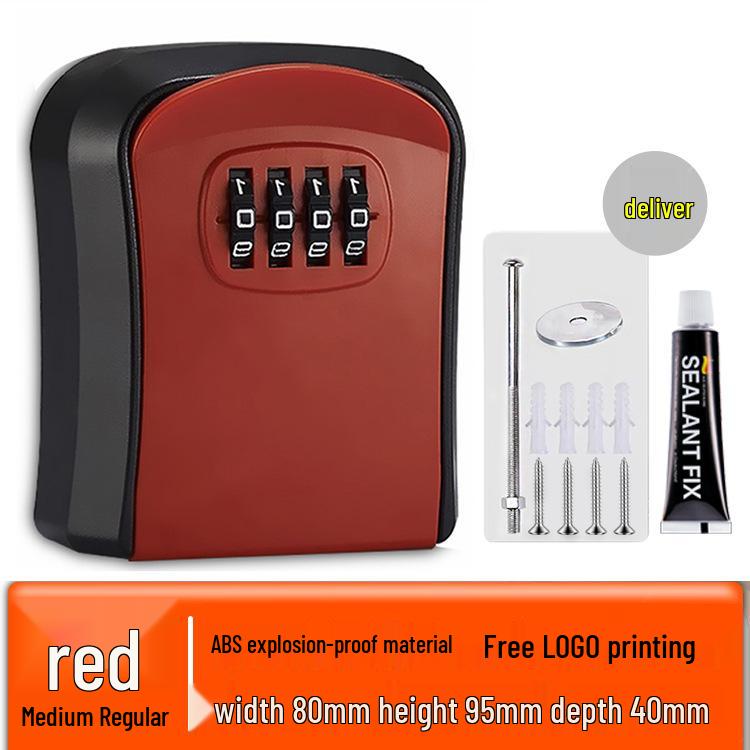 Wall-Mounted Anti-Theft Key Lock Box for Homes and Construction Sites