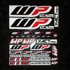WP Moto Sticker Accessory Laser Rainbow Suspension Modification decoration Motorcycle Waterproof Decal