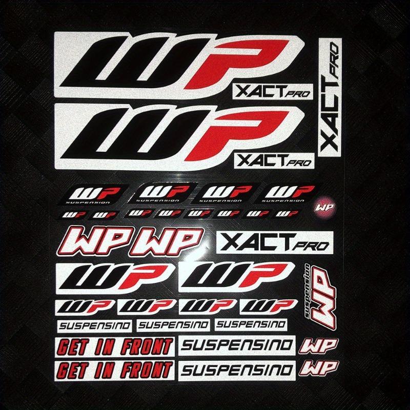WP Moto Sticker Accessory Laser Rainbow Suspension Modification decoration Motorcycle Waterproof Decal