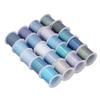 20pcs 6 Strands Embroidery Thread Colorful Blue Purple Hand Woven Rope Special Sewing Thread for