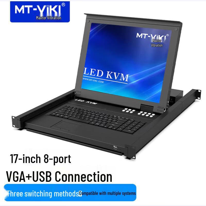 MT-viki 17-inch LED KVM Switcher Console