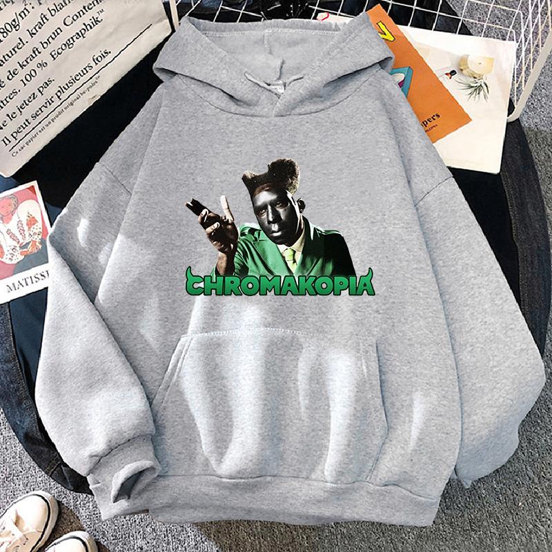 

Tyler The Creator Chromakopia Album Hoodie Смешные женские/мужские толстовки с капюшоном Унисекс Толстовка Винтажная эстетика Harajuku Зимняя одежда L