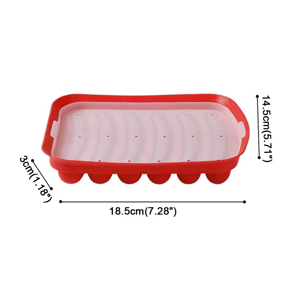Household Silicone Sausage Mold Easy to Demold for Hot Dog Ham Sausage Grilled Sausage Baking Tool Complementary Food Mold