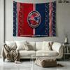 New England Patriots Logo Wall Tapestry Aesthetic Wall Hanging Printed Fabric Blanket Decorative Tapestries for Bedroom Living Room Home Decor